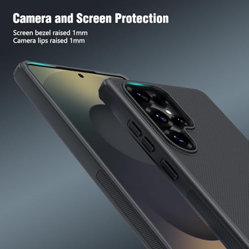 Image of Nilkin Slim Matte Series case for Samsung Galaxy S25 Ultra (S25-ultra), Shockproof and Scratch-Resistant, Lightweight Case for (S25 Ultra) Black