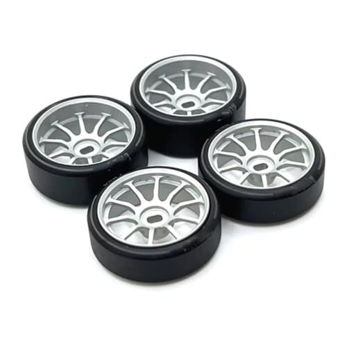 Kit pneus drift 1/28 pour Wltoys K989 P929. Roues métal Mini-Z