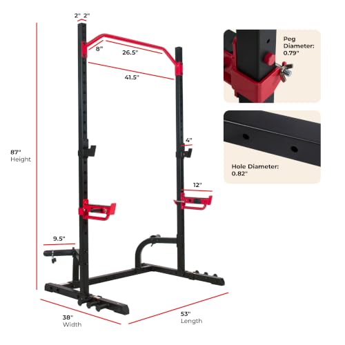 Sunny Health & Fitness Full Size Power Rack for Complete Strength Training - image 8