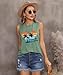 Vintage Summer Beach Graphic Tank Tops for Women Funny Sleeveless Workout Tops Hawaiian Travel Holiday Tee Shirts, Mint Green Large