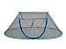 Fooubaby Cat Tent Pop Up Cat House Outside Pet Enclosure Tent Indoor Playpen Portable for Cats Small Dogs in Deck, Yard, Patio, Park, Camping, Travel Outdoor in Summer (Black Net and Blue Edge)
