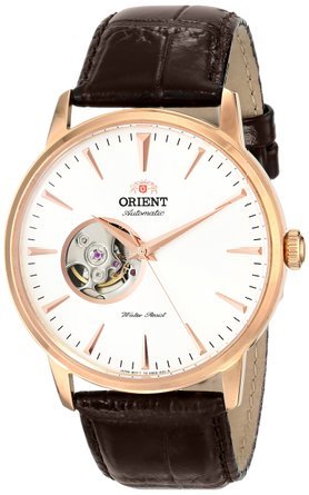 IGg Orient Men's FDB08001W0 Esteem Stainless Steel Automatic Watch with Leather Band j Y rv ysAiz
