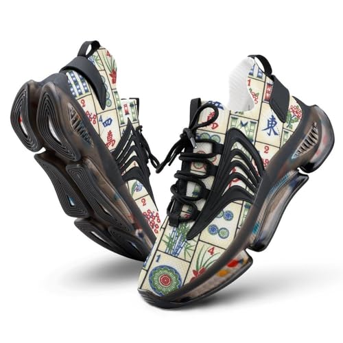 Fun Mahjong Lightweight Women's Sneakers Running Tennis Shoes Walking Sportswear Gym Travel for Men