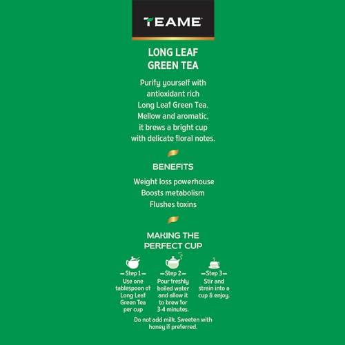Image of TE-A-ME Green Loose Leaves - 100 gm | Green Leaves Loose Tea 100 gm | No Added Flavour