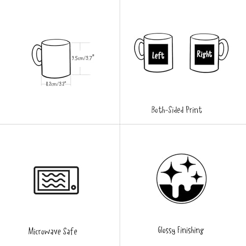 Taza de cerámica blanca We The People 11oz miniatura 6