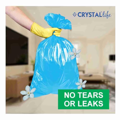 Image of Crystal Premium Garbage Bags Blue Small 17x20 Inches 120 Bags Pack