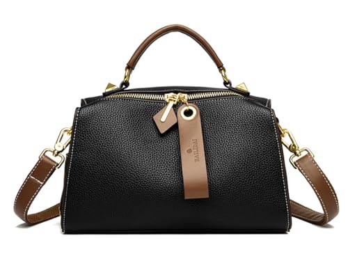 Crossbody Bags for Women Shoulder Bags Faux Leather Handbag Dual Straps, Dual Directional Zipper Medium Purse with Top Handle