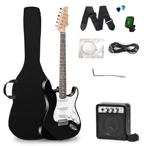 Latauar 39 Pulgadas Paquete de Guitarra Eléctrica, Guitarra, Guitarra EléCtrica para Principiantes,...