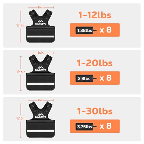 Adjustable Weighted Vest for Women, 1-12LBS Weight Vests — view 5