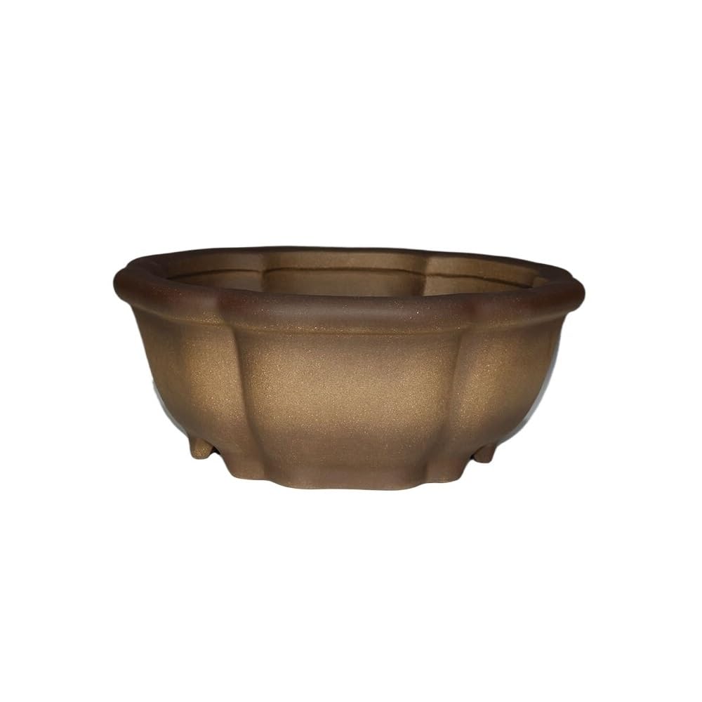 ADERFETBI Plant Pots Indoor Purple Clay Flower Pot Square Large Bonsai Handmade Plant Container