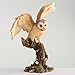 Veronese Design 6 1/4 Inch Owl Spreading Wings on Perch Statue Resin Hand Painted Animal Figurine