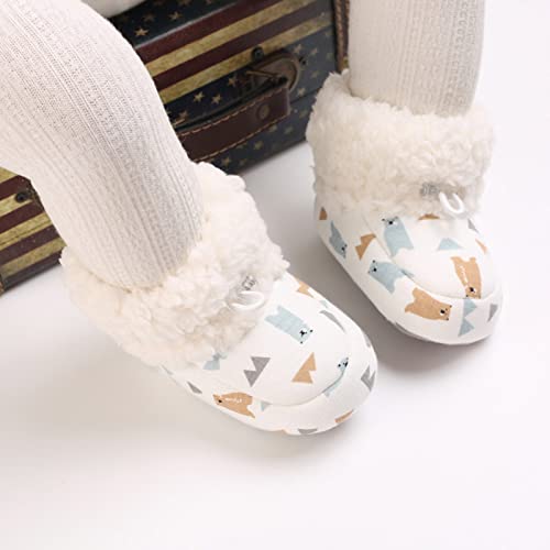 Baby Breathable Shoes Winter Children Baby Boots For Boys Girls High Top Cotton Wool Warm And Comfortable Cute4