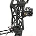 Steel Ball Compound Bow Kit Dual Purpose Bow 30-60Lbs for Adults Youth Hunting Target Practice Left/Right Handed Archer (Bow KIT)