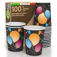 Lot De 100 Verres En Papier Jetables Pour Eau Café, Boissons Froides Et Chaudes De 200 Lot De 100 Verres En Papier Jetables Pour Eau Café, Boissons Froides Et Chaudes De 200