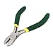 Aexit Green Rubber Pliers Coated Handgrip Diagonal Side Cutter Pliers Hand Tool SLI-p-Joint Pliers 4.5