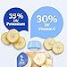 Gerber Stage 2 Baby Food, Banana Puree Pouch, 2 Servings of Fruit, No Added Sweetener, No Artificial Colors or Flavors, 12-Pack