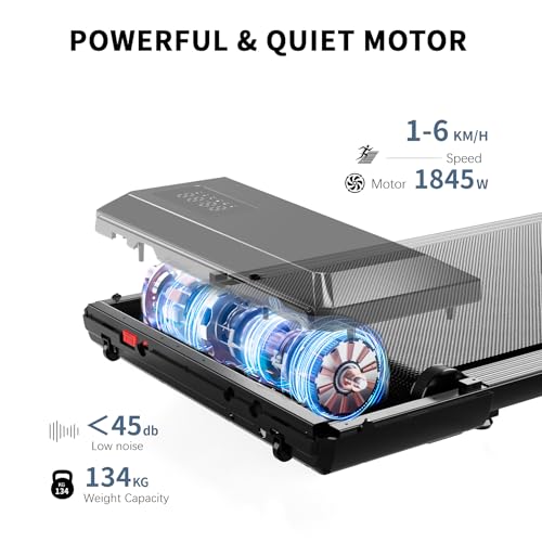 Superun Walking Pad Raceable 2.5HP APP Control Under Desk Treadmill 136KG Capacity Portable Walking Machine for Home with Training Courses and Multi-Runner Races - Image 5