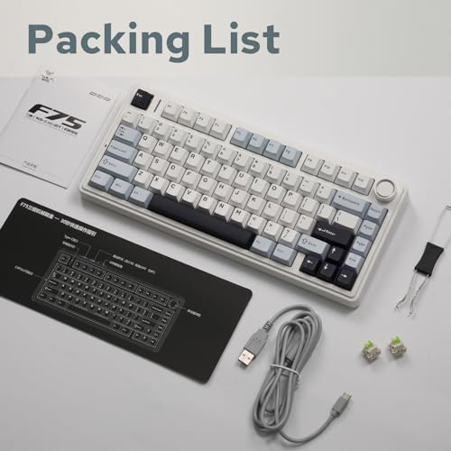 EPOMAKER x Aula F75 Gasket Mechanical Keyboard, 75% Wireless Hot
