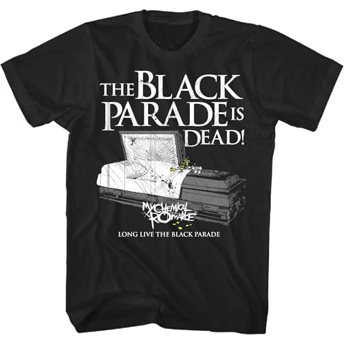 My Chemical Romance Mens The Black Parade Coffin T-Shirt Black Medium | Officially Licensed Merchandise