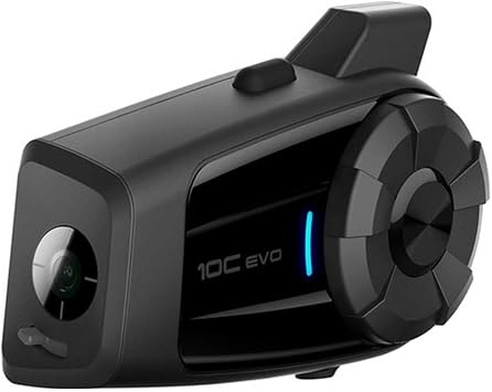 Sena 10C EVO Motorcycle Bluetooth Camera & Communication System with HD Speakers