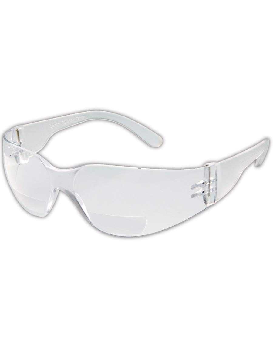 Gateway Safety 46MC10 StarLite MAG Safety Glasses, 1.0 Diopter Magnification, Clear Lens, Clear Temple
