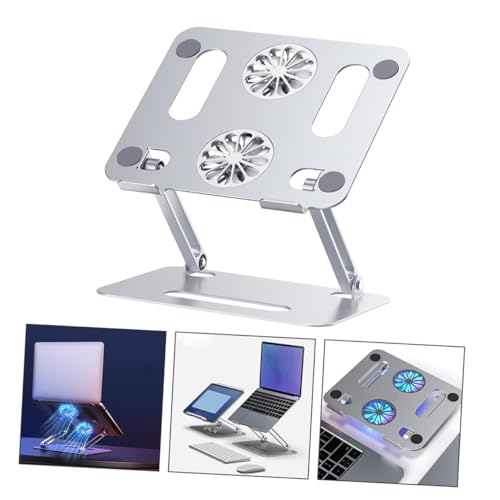 Base enfriadora ajustable para laptop con doble ventilador miniatura 7