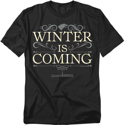 Popfunk Game of Thrones Winter is Coming Scroll Unisex T-Shirt Black M