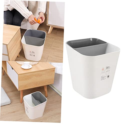 Caneca de basura plástica doble uso seca y mojada Ipetboom miniatura 4