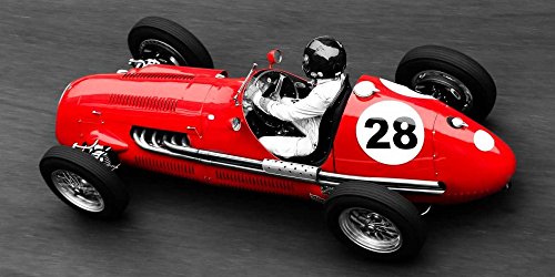 Toile encadrée voiture de course historique Grand Prix Monaco - Tableau paysage sport 65x131