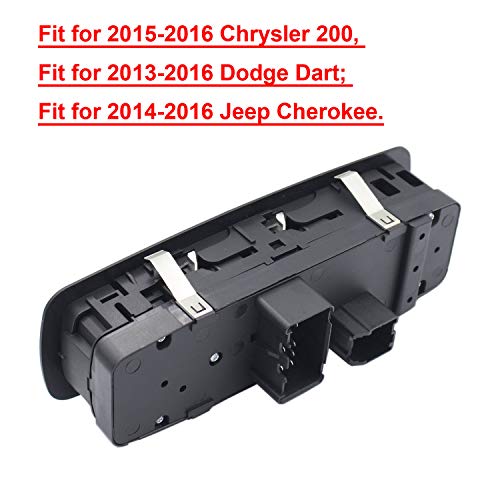 MOCW 68271203AB Left Driver Master Power Window Switch Fit for 2015-2016 Chrysler 200,for 2013-2016 Dodge Dart; for 2014-2016 Jeep Cherokee- No Auto - Thumbnail 5