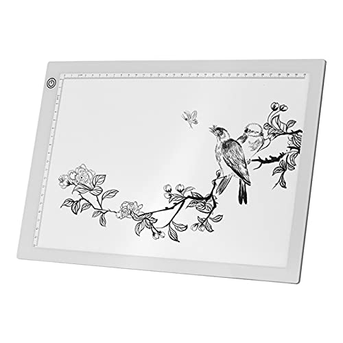 Staright Caixa de Luz A4 Tracer de Desenho de Cópia Pad 5mm Brilho Ultra-Fino Dimmable com Cabo de A