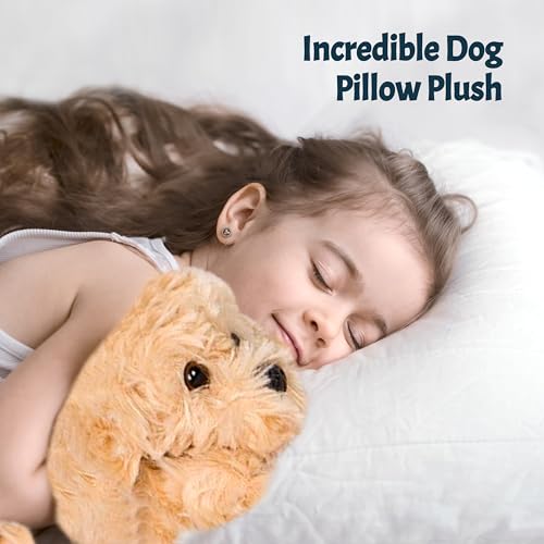 PixieCrush Dog Stuffed Animals, Mommy Labradoodle Plush Toy with 4 Puppies, Big Stuffed Animals for Girls, Soft Cuddly Plushie for Imaginative Play, Animal Toys for Kids Ages 3-8 - Thumbnail 6