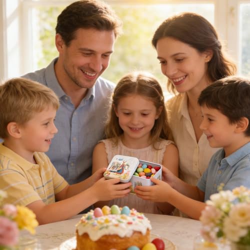 Cajas de galletas metálicas para proteger dulces y organizar repostería casera 3