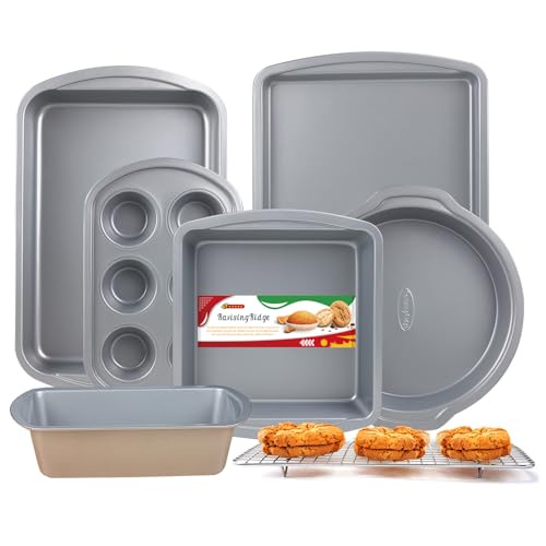 Baking Pans Set with Nonstick Coating