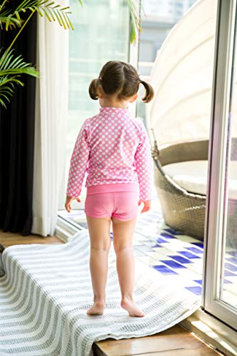 Image of VAENAIT BABY Girls Rash Guard Swimsuit UPF 50+ Long Sleeve Toddler Bathing Suit Ribbon Stawberry Floral Fruit for 2~8Years
