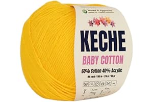 Warm and Cozy Yellow Cotton Yarn for Crafting Magic