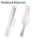 2Pcs Stainless Steel Metal Comb Set, Anti-Static Heat-Resistant Unbreakable Hair Styling Combs, Fine Tooth Cutting Comb, Salon-Grade Barber Tools for Men Women Hairdressing, Detangling (Silver)