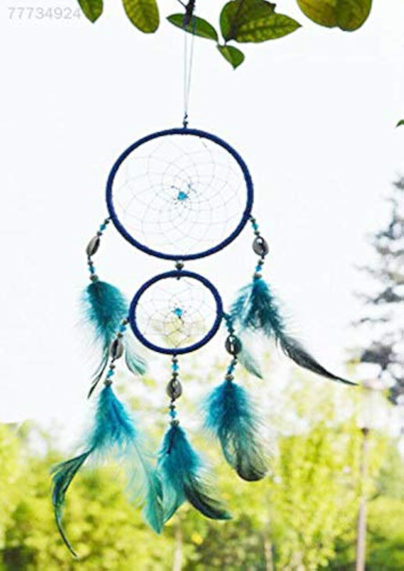 Handmade Dream Catcher Net with Feather Decor