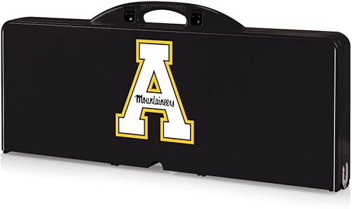 Vista 134 de PICNIC TIME NCAA North Carolina Tar Heels Folding Picnic Table - Camping Table - Outdoor Table with Umbrella Hole Negro