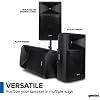 Gemini 15 Inch Powered PA Speaker - 300W Bluetooth PA Speaker with Mixer, XLR Inputs, Active DJ Speakers for Parties Events (GSP-2200)