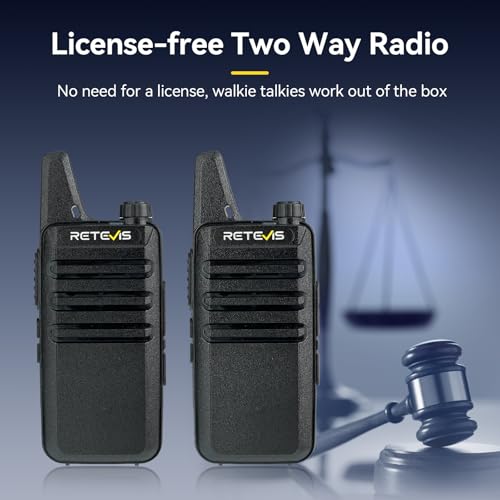 Image of Retevis RT22 FRS Walkie Talkies with Earpiece & Multi-Charger (10 Pack)