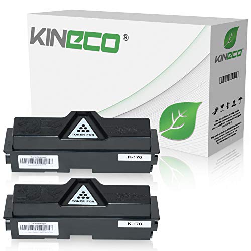 2 Toner kompatibel mit Kyocera TK170 TK-170 für Kyocera Ecosys P2135DN FS-1320DN FS-1370DN 1T02LZ0NL0 - Schwarz je 7.200