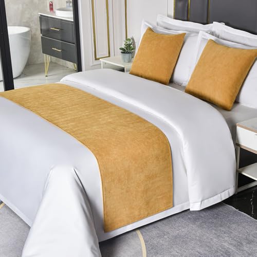 Colcha de pies de lujo en felpilla azul para hotel boutique 5