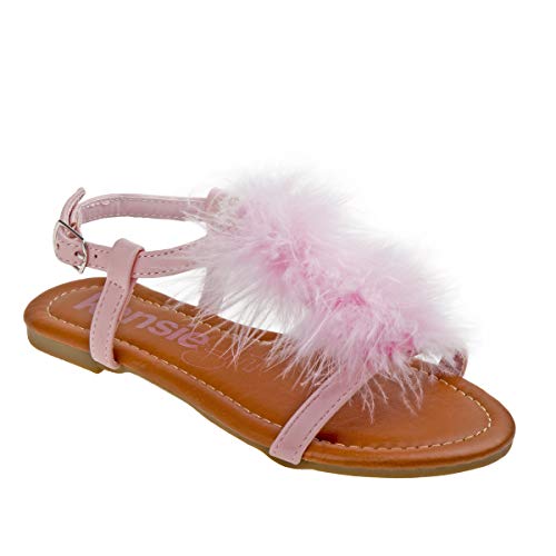 Image of Kensie Girl Girl's Caroline Sandal, Pink, 12 Medium US Little Kid
