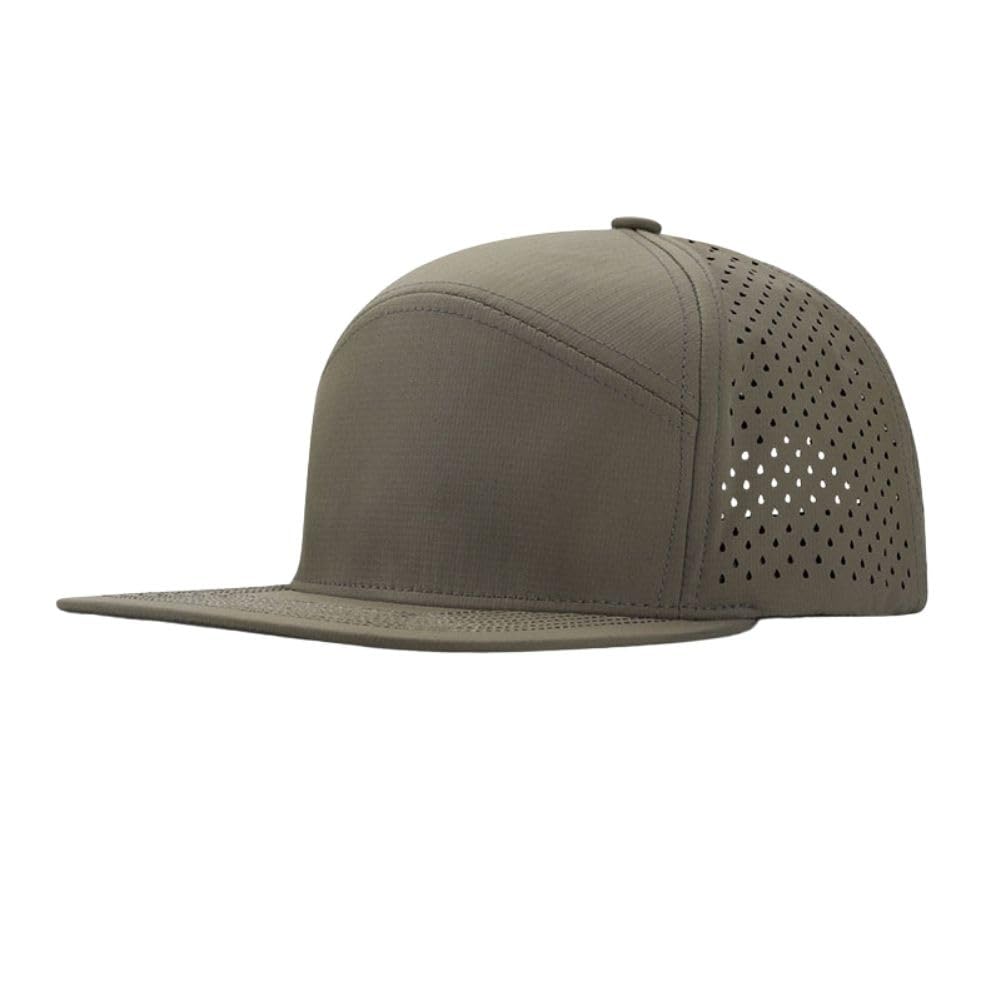 Sponsored Ad - Mesh Snapback Cap for Men Flat Brim Baseball Cap Breathable Golf Hat Adujustable