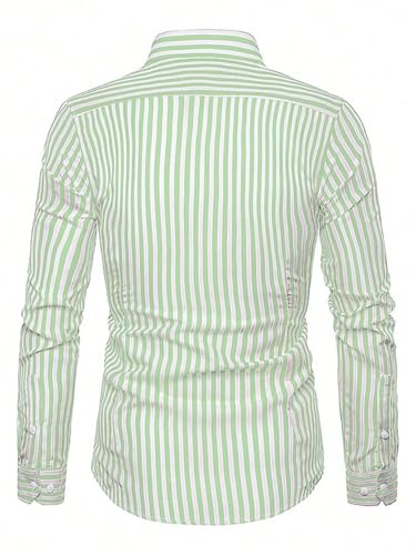 Image of TOPLOT Shirt for Men || Mens Casual Shirts || Full Sleeve || Regular Fit || Striped (5219)
