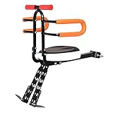 GUTYRE Fahrrad Faltbarer Kindersitz, Umweltfreundlicher Front-Mountainbike-Kindersitz, Kinderfahrradträger Mit Leitplanke Und Pedal