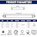 aiwooping,High PF Flicker-Free T8 Double chip led Tube 2FT 20W,G13 Interface,Industrial Lighting Replace for Fluorescent Tubes,Pack of 10 (Nature White 4000K, 2FT 20W Milk Cover)