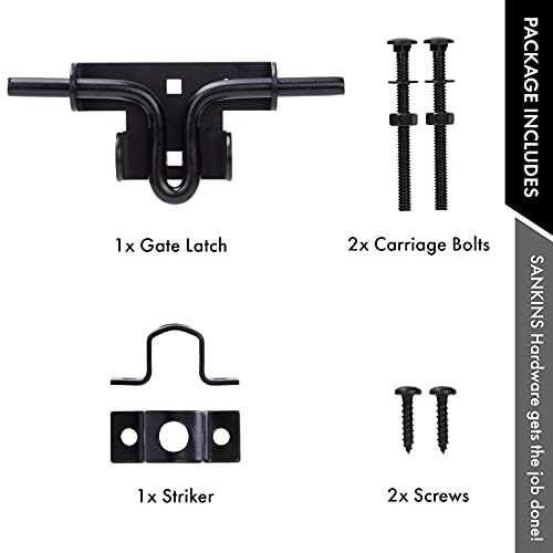 Slide Bolt Gate Latch,Sliding Bolt Door Lock with Padlock Hole, Heavy