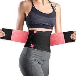 El Mejor Aparato Para Reducir Abdomen Bearbro Faja Reductora Adelgazante Hombre Neopreno,Faja Lumbar de Trabajo Ajustable Ayuda a Reducir Cintura y Abdomen,Cinturón Transpirable Cintura, Talla Única (Rosado)